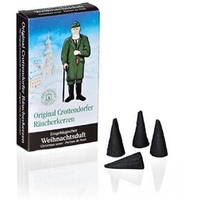 Crottendorfer 1011 Original Incense Cones 'Ore Mountains Christmas Scent' 24 Pieces - Size M by Crottendorfer Rucherkerzen