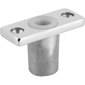 Marine Yacht Top Mount Oar Lock Socket Holder, T Shape Top Mount Rowlock Socket Solid 316 Stainless Steel Material, 1/2in Diameter Shank Oarlock Socket for Boats Yachts Ships