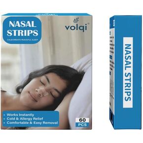Extra Strength Nasal Strips for Snoring - 60 Counts, 1 Pack | Anti Snoring Solution for Men & Women | Comfortable Fit | Instant Relief from Nasal Congestion | Improved Airflow & Sigh Better