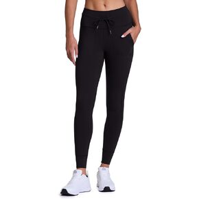 Avalanche Women's Fleece Lined Legging with Drawstring Waistband, Fitted Jogger Squat Proof Hiking Legging with Pockets