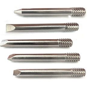 MT Soldering Tips for WELLER SP23 SP25, 5pcs Pack, Conical and Chisel