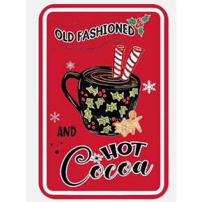 Mrs Claus' Gingerbread Bakery Always Fresh Metal Sign Vintage Christmas Home Sign for Bar Cafe Shop Wall Decor Plaque 8x12 inch