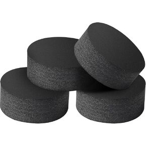 4 Pcs Barbell Black Foam Silencers Barbell Pillows to Protect and Quiet Barbell Cushion Weightlifting Equipment for and Home or Professional Gym Strength Training
