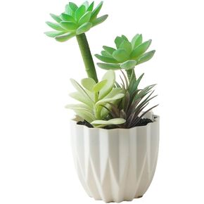 Artificial Succulent Plants in Pots,Small Faux Pink Succulents Plants for Bathroom Home Office Living Room Table Decor Indoor Outdoor