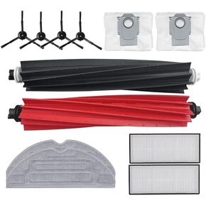 （12pcs）Main brush + side brush + mop cloth + dust bag + HEPA filter For Roborock S8+ / S8 / S8 Pro Ultra / G20 robot vacuum cleaner
