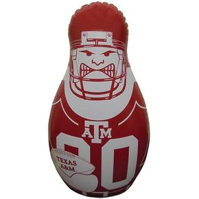 Fremont Die NCAA Texas A&M Aggies Bop Bag Inflatable Tackle Buddy Punching Bag, Mini: 12" Tall, Team Colors