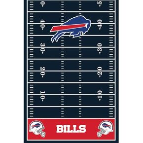 Buffalo Bills Ultimate Fan Tablecover - 54" x 96" (Pack of 6) - Vibrant All Over Print, Durable Plastic, Perfect for Tailgates & Game Day Parties