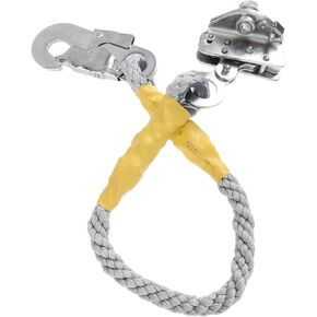 Veemoon Rope Self-Locking Fall Arrester Rope Grab Fall Protection Device Climbing High Strength Safety Rope Construction Tool Lanyard Vertical Lifeline for Climbing, Working High Above The Ground