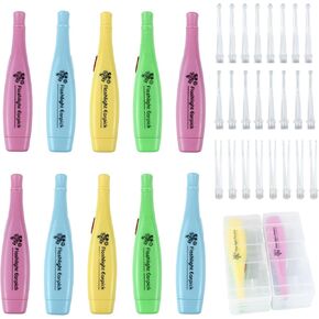 12 Pieces Ear Wax Removal Tool with LED Light for Cleaning Earwax Reusable Ear Pick Tweezer Ear Cleaner for Adults and Kids Ear Health Care