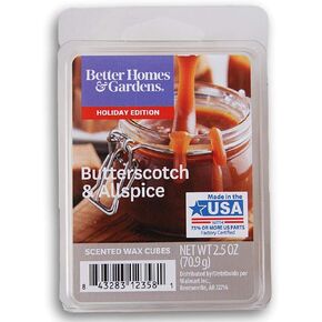 Better Homes and Gardens Scented Wax Cubes 2020 Editions - Butterscotch & Allspice - 2.5 Oz