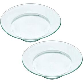 2 Pcs Replacement Glass Dish for Wax Melt Warmer Candle Warmer Plate Compatible with Electric Wax Melt Warmers for Scented Wax