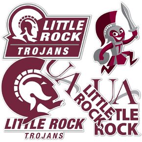 Desert Cactus University of Arkansas at Little Rock Trojans UALR Stickers Vinyl Decals Laptop Water Bottle Car Scrapbook T2 (Type 2)