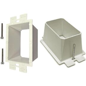 iMBAPrice BE1-1 (1-Gang) Electrical Power Outlet Box Extender - White