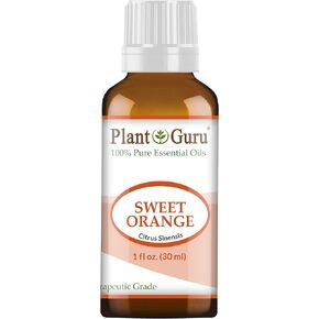 Sweet Orange Essential Oil 1 oz / 30 ml 100% Pure Undiluted Therapeutic Grade Citrus Sinensis, Cold Pressed from Fresh Orange Peel, Aromatherapy Diffuser, Relaxation, Calming, Natural Cleaner