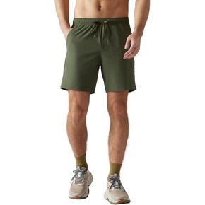Rhone 7" Pursuit Short - Mens Unlined Workout Short, Lightweight, All-Way Stretch Gym Short with Secure Zipper Pocket (Lichen Green, Medium)