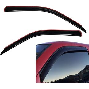 Tape-on Window Visors, Dark Smoke, 2-PCS Set, Fits 99-07 Chevrolet Silverado/GMC Sierra 1500, 99-04 Silverado/Sierra 2500, 01-06 Silverado/Sierra 2500HD/3500, 2007 Classic, All Regular & Extended Cab
