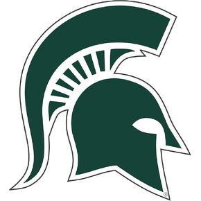 MSU MICHIGAN STATE Large 11.5" Spartan Auto Cornhole Decal