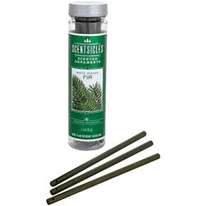 SCENTSICLES WHITE WINTER FIR SCENTED ORNAMENT STICKS