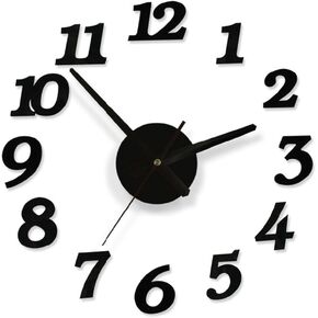 VORCOOL Simple Hanging Clock Decorative Wall Clock with Silent Movement for Home Living Room