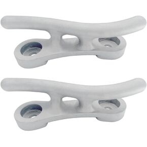 ISURE Marne Boat Marine Aluminium "S" Dock Cleat 10 بوصة 2 قطعة