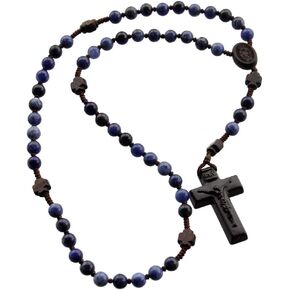 6mm Sodalite/Jujube Wood 5 Decade Rosary