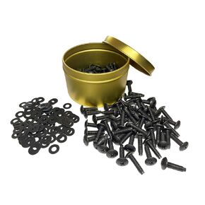 RackGold® 10-32 Rack Screws w/Delrin Washers 100 Pack - USA Made