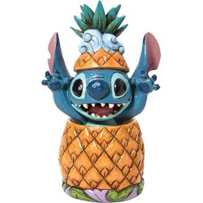 Enesco Jim Shore Disney Traditions Lilo and Stitch Pineapple Figurine, 5.75 Inch, Multicolor
