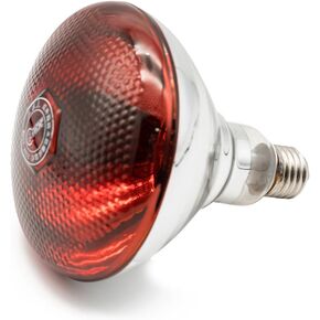 Infrared Bulb Red Hard Explosion-Proof Glass Infrared Heat Lamp Bulb for Chicks, Chicken, Pet, Bathroom Warming Light Bulb (120V,150W)
