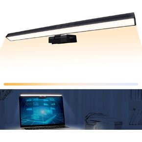 Laliled Monitor Light Bar, Computer Monitor Lamp for Eye Caring LED Dimmable Screen Light Bar, 3 Color Temperature Mode Light Bar, Touch Control USB Powered Monitor Lamp for Desk/Office/Home/Game