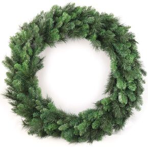 48 Inch Classic Green Northern Evergreen Artificial Pine Wreath - 360 Branch Tips