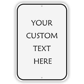 White Blank Sign Metal, 16 x 12 Inches Sturdy Rust Free Aluminum Metal Signs White Color Blank Sign, Waterproof, Easy Mounting, Indoor or Outdoor Use