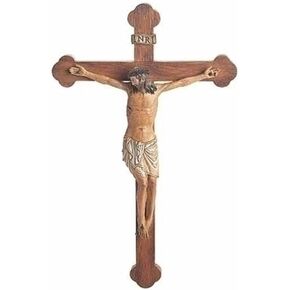 Joseph's Studio by Roman, Cross and Crucifix Collection, 13.25"H CRUCIFIX OF ST. PETER, Home Décor, Devout Gift, Prayerful Inspiration (8x1x13)