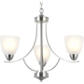 VINLUZ 5 Light Shaded Contemporary Chandeliers with Alabaster Glass Black Rustic Light Fixtures Ceiling Hanging Mid Century Modern Pendant Lighting for Dining Room Foyer Bedroom Living Room
