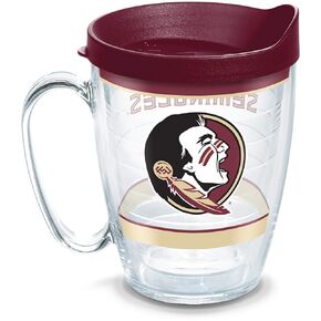 كوب Tervis مصنوع في الولايات المتحدة الأمريكية بجدار مزدوج من جامعة ولاية فلوريدا FSU سيمينول معزول يحافظ على المشروبات باردة وساخنة، كوب 16oz، تقليد