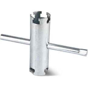 HAUTMEC 3 Way Plumber's Sink Strainer Wrench/Spud Wrench, Fits 1-3/4 inch., 2 inch. and 2-1/2 inch. Nuts， Multifunction Plumbing Wrench PL0037