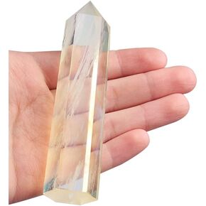 1 PCS 9-10CM Clear Crystal Quartz Aura Angel Healing Chakra Wand Specimen Stone Reiki Mineral