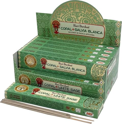 Hari Darshan Handcrafted Premium Copal Incense Sticks 12 Box X 15 Sticks Total of 180 Sticks in Kuwait