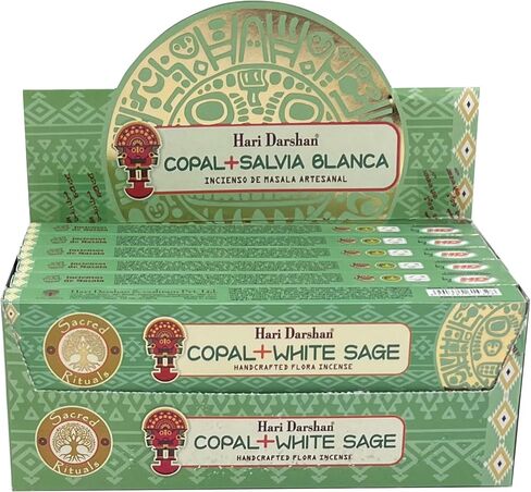 Hari Darshan Handcrafted Premium Copal Incense Sticks 12 Box X 15 Sticks Total of 180 Sticks in Kuwait