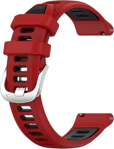 متوافق مع Garmin Forerunner 245/645 Watch Band/645/245 Music Band 20mm بديل من السيليكون لساعات المعصم وحزام المعصم الرياضي Vivoavtive 3/Venu/Venu SQ/Garminmove Luxe للرجال والنساء in Saudi Arabia