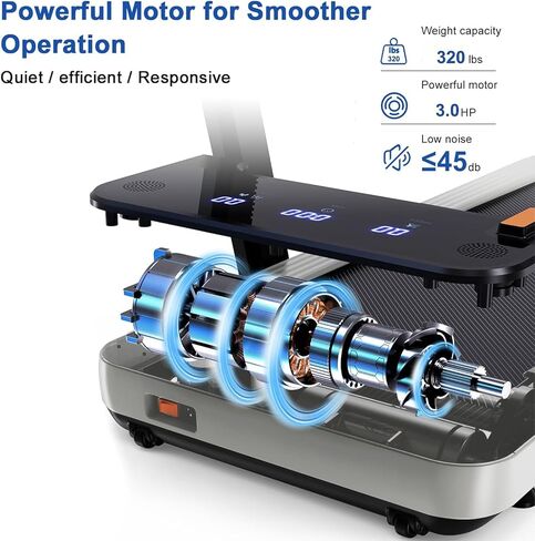 جهاز مشي قابل للطي للمنزل، جهاز مشي محمول 2 في 1 مع شريط مقبض، جهاز مشي تحت المكتب 3.0 HP جهاز مشي صغير قابل للطي للمكتب، سعة 320 رطل، مع مكبر صوت، تطبيق، جهاز تحكم عن بعد in Saudi Arabia