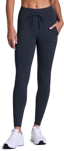 Avalanche Women's Fleece Lined Legging with Drawstring Waistband, Fitted Jogger Squat Proof Hiking Legging with Pockets in Saudi Arabia