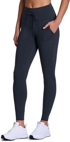Avalanche Women's Fleece Lined Legging with Drawstring Waistband, Fitted Jogger Squat Proof Hiking Legging with Pockets in Saudi Arabia