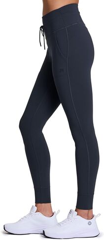 Avalanche Women's Fleece Lined Legging with Drawstring Waistband, Fitted Jogger Squat Proof Hiking Legging with Pockets in Saudi Arabia