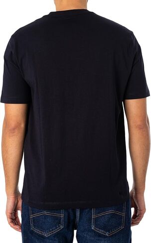 A｜X ARMANI EXCHANGE Men's Line Logo Branded Short Sleeve T-Shirt in Saudi Arabia