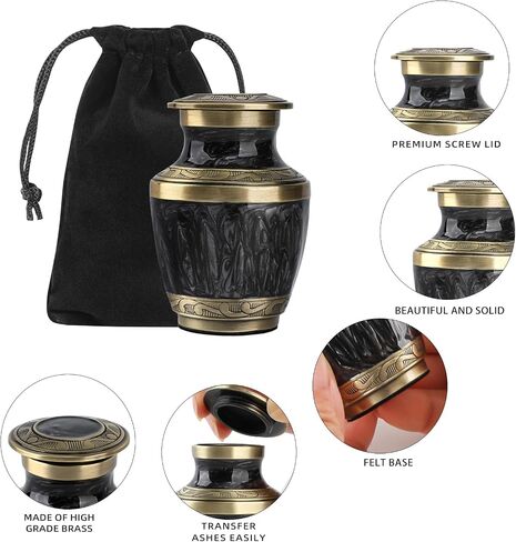 Small Urns for Ashes,urn for Ashes for Adult Male and Women,Small urns for Human Ashes Keepsake （Purple） in Saudi Arabia