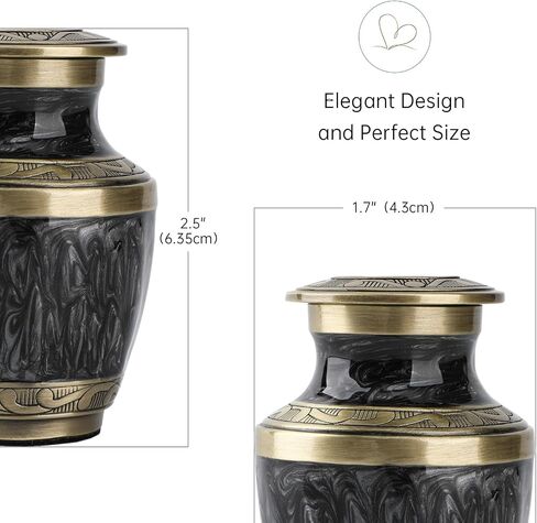 Small Urns for Ashes,urn for Ashes for Adult Male and Women,Small urns for Human Ashes Keepsake （Purple） in Saudi Arabia