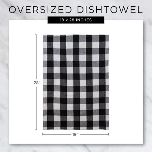 DII Christmas Dish Towels Decorative Metallic Holiday Kitchen Towel Set, 18x28, Gold Collage, 2 Count in Kuwait