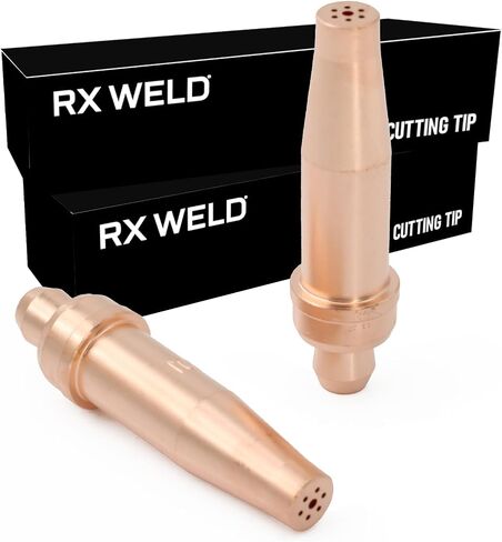 RX WELD 0-3-101 Acetylene Cutting Torch Tips, Fit V-Style Light/Medium Duty Torch - Pack of 2 (0-3-10) in Kuwait