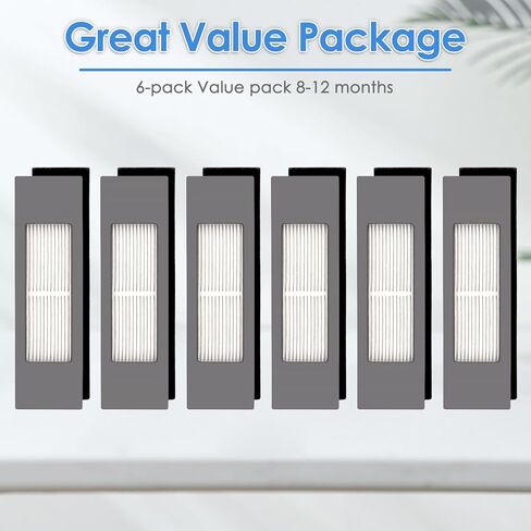 (3 Pieces) HEPA Filter for Robot Vacuum Ecovacs DEEBOT OZMO 920 950 T8 AIVI Max T9 T5 N5 N7 N8+ N8 Pro Plus DX55 DX93 DJ65, Robot Vacuum Cleaner Filter Kit, Replacement Parts 3 Filters in Kuwait