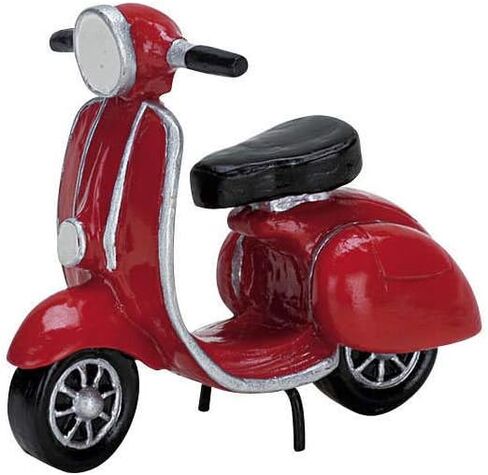 Lemax 2007 Red Moped Christmas Village Accessory in Saudi Arabia